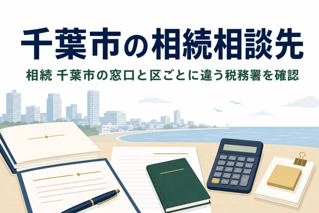 千葉市で相続の相談先と手続きの窓口を探す方向けの記事のアイキャッチ