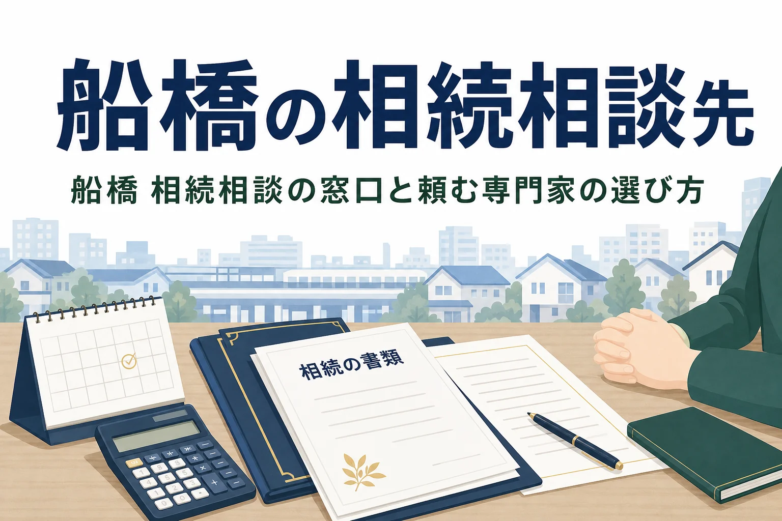 船橋市で相続の相談先と手続きの窓口を探す方向けの記事のアイキャッチ