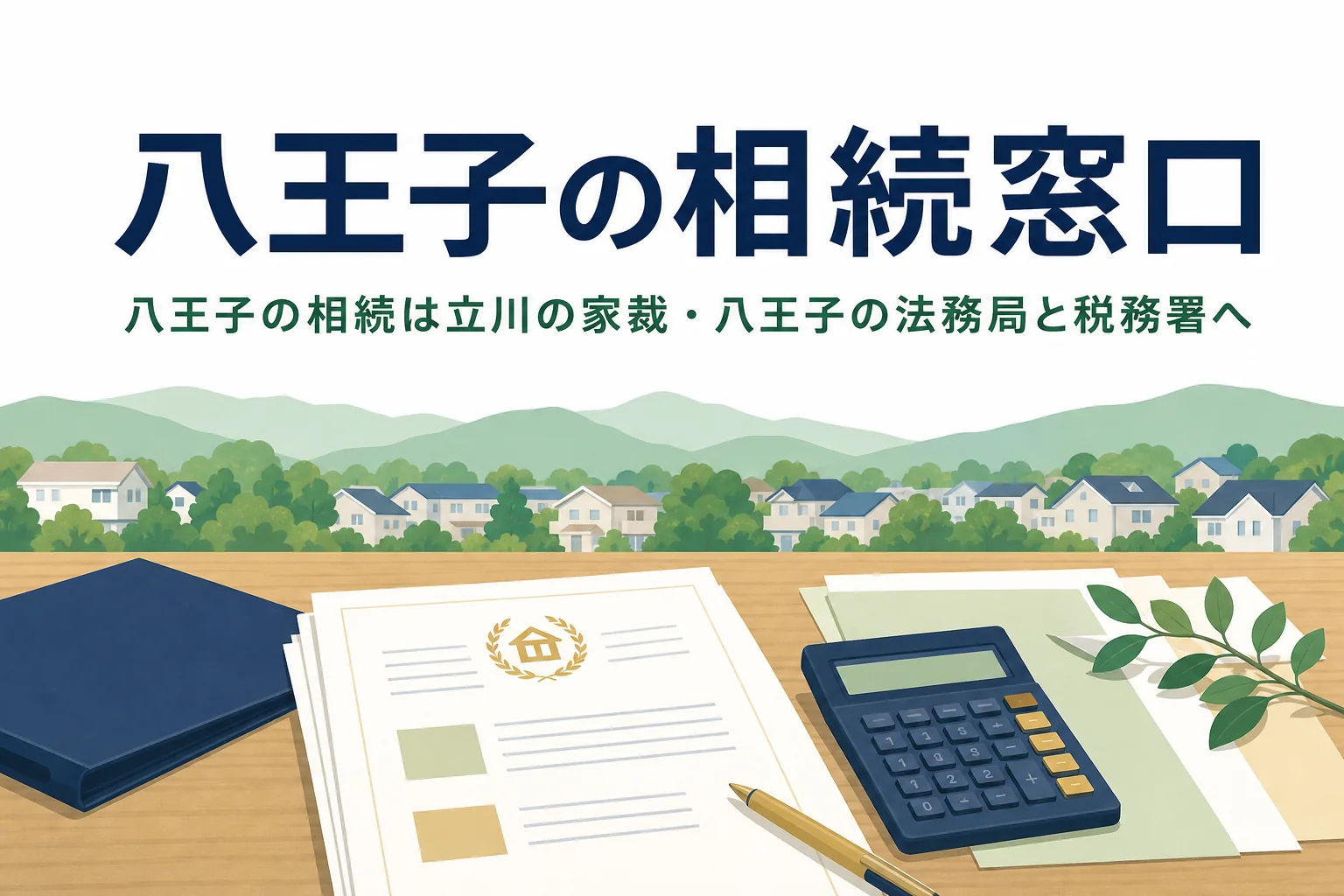 八王子市で相続の手続きを進める窓口と相談先を解説する記事のアイキャッチ