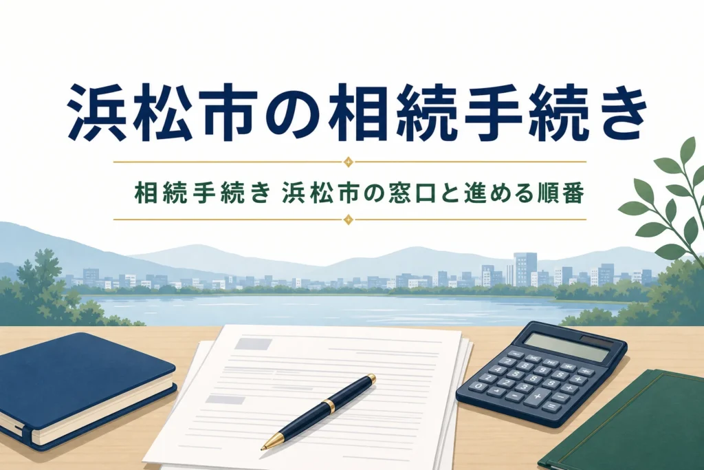 浜松市の相続手続きの窓口と進める順番を解説する記事のアイキャッチ