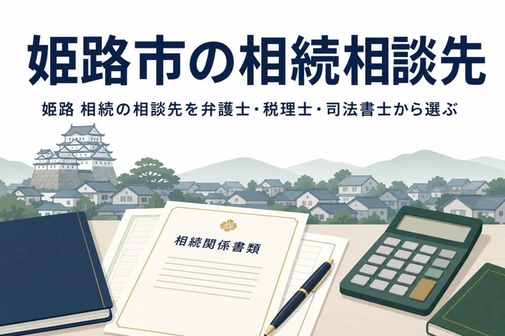 姫路市で相続の手続き窓口と相談先を探す方向けの記事のアイキャッチ