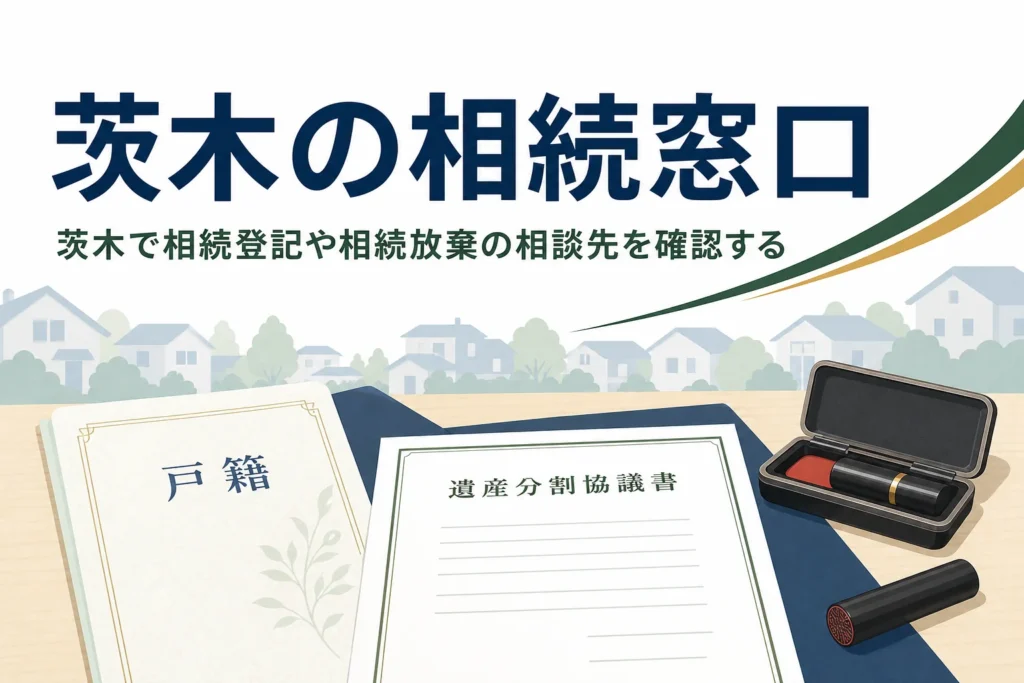 茨木市で相続の手続きをする窓口と相談先の選び方を解説する記事のアイキャッチ