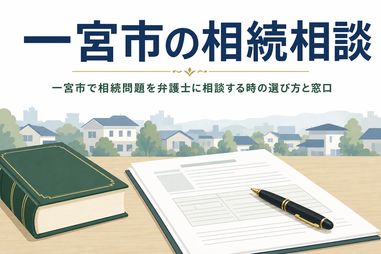 一宮市で相続問題の弁護士を選ぶポイントと相続手続きの窓口を解説する記事のアイキャッチ
