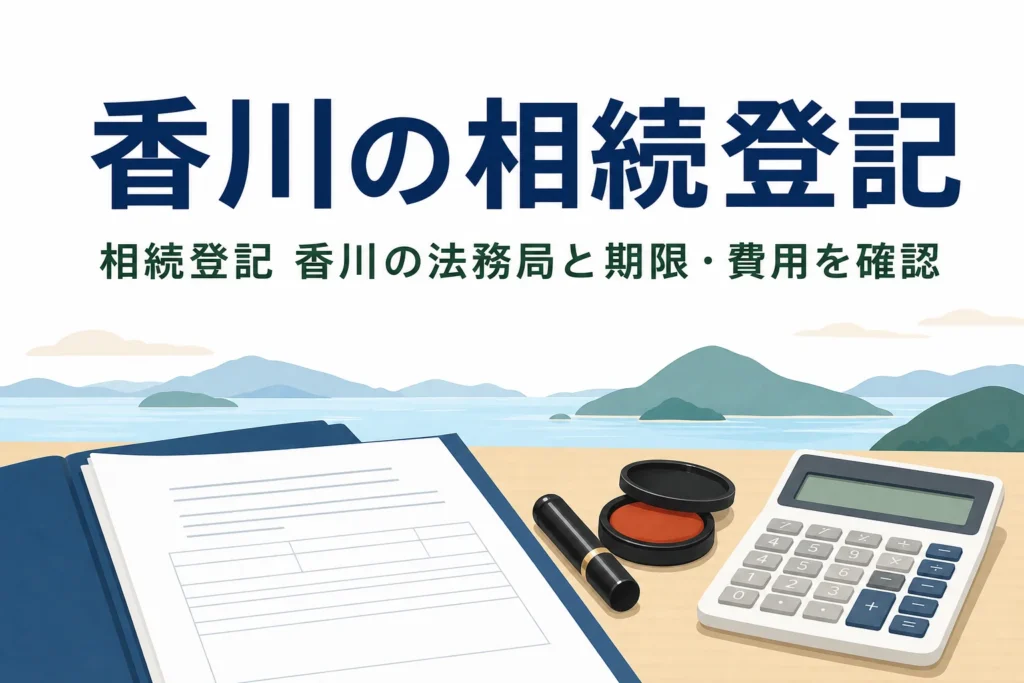 香川県で相続の手続き先と相談先を探す方向けの記事のアイキャッチ