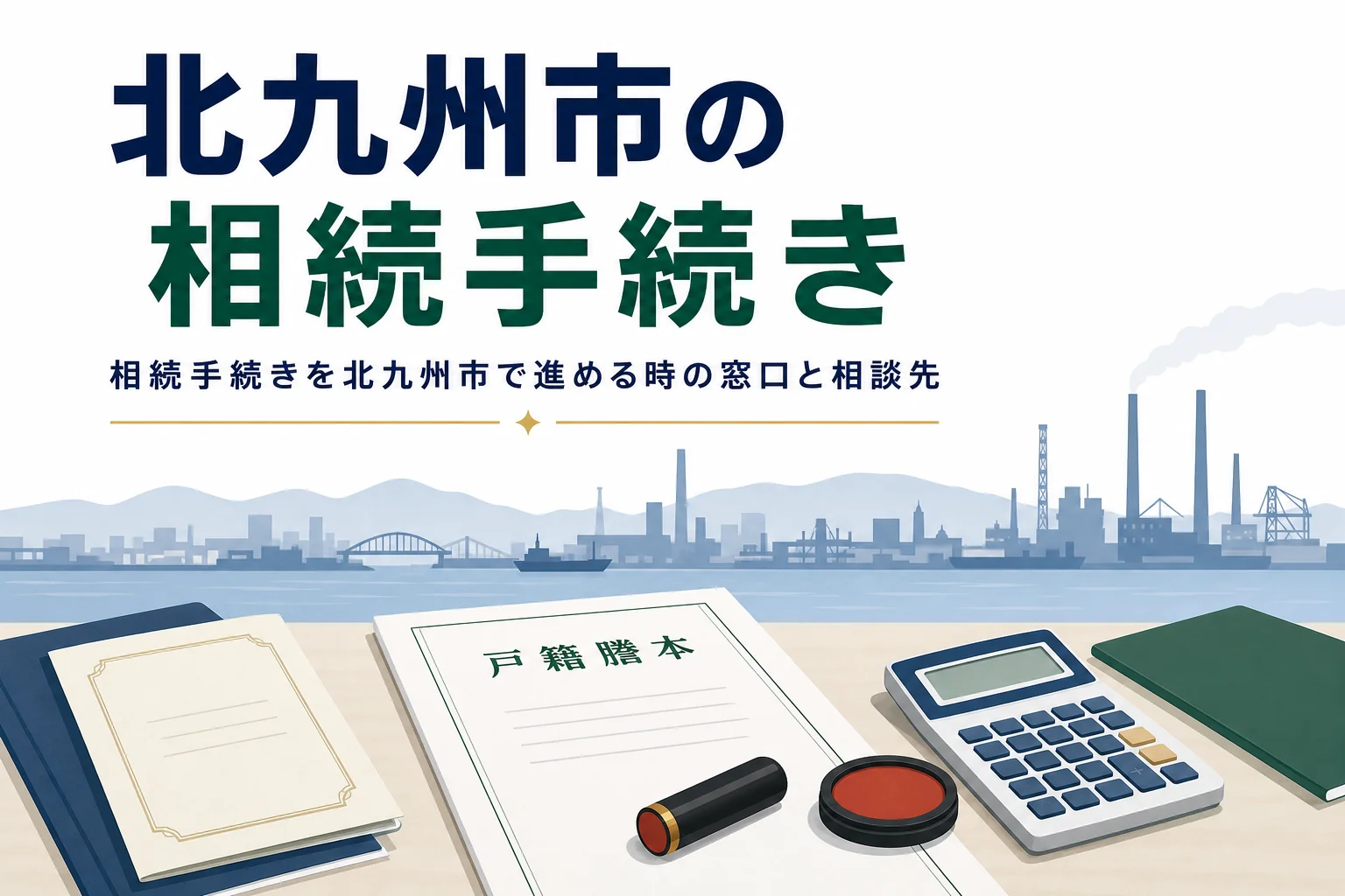 北九州市で相続手続きを進める時の区ごとの窓口と専門家の選び方を解説する記事のアイキャッチ
