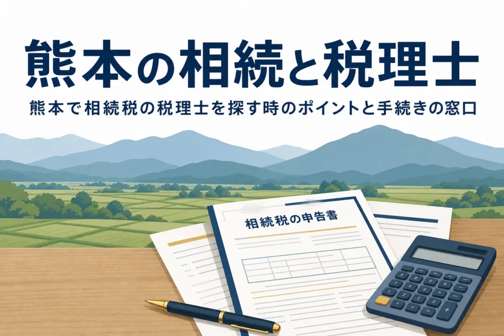 熊本県で相続税の税理士を探すポイントと相続手続きの窓口を解説する記事のアイキャッチ