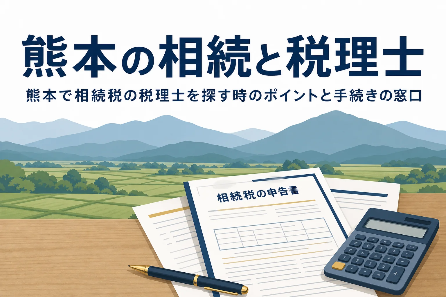 熊本県で相続税の税理士を探すポイントと相続手続きの窓口を解説する記事のアイキャッチ