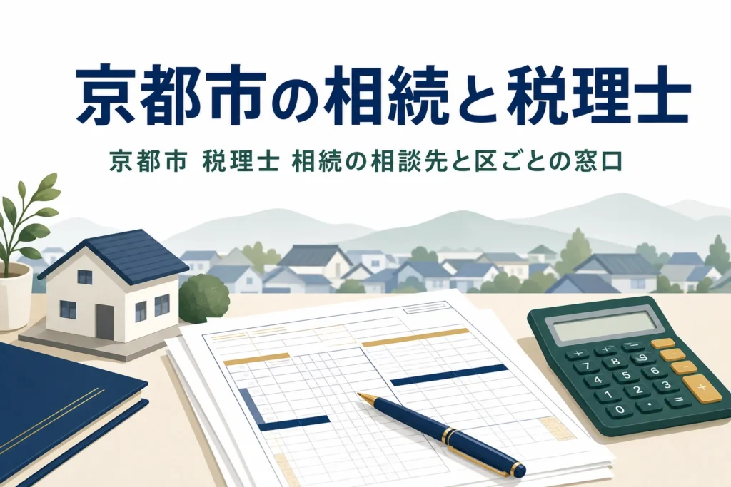 京都市で相続税の相談先と区ごとの窓口を探す方向けの記事のアイキャッチ