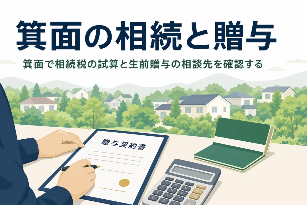 箕面市で相続の手続きをする窓口と相談先の選び方を解説する記事のアイキャッチ