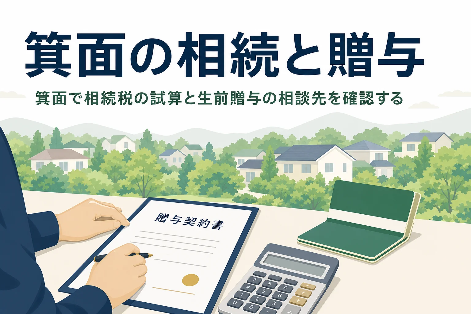 箕面市で相続の手続きをする窓口と相談先の選び方を解説する記事のアイキャッチ