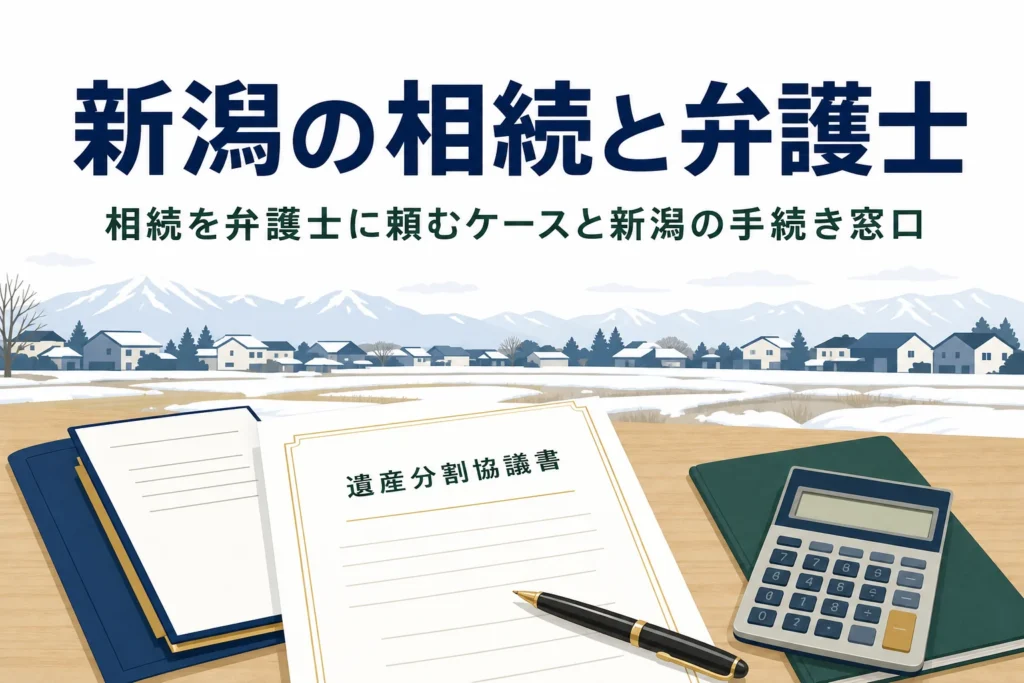 新潟県で相続を弁護士に相談するケースと手続きの窓口を解説する記事のアイキャッチ