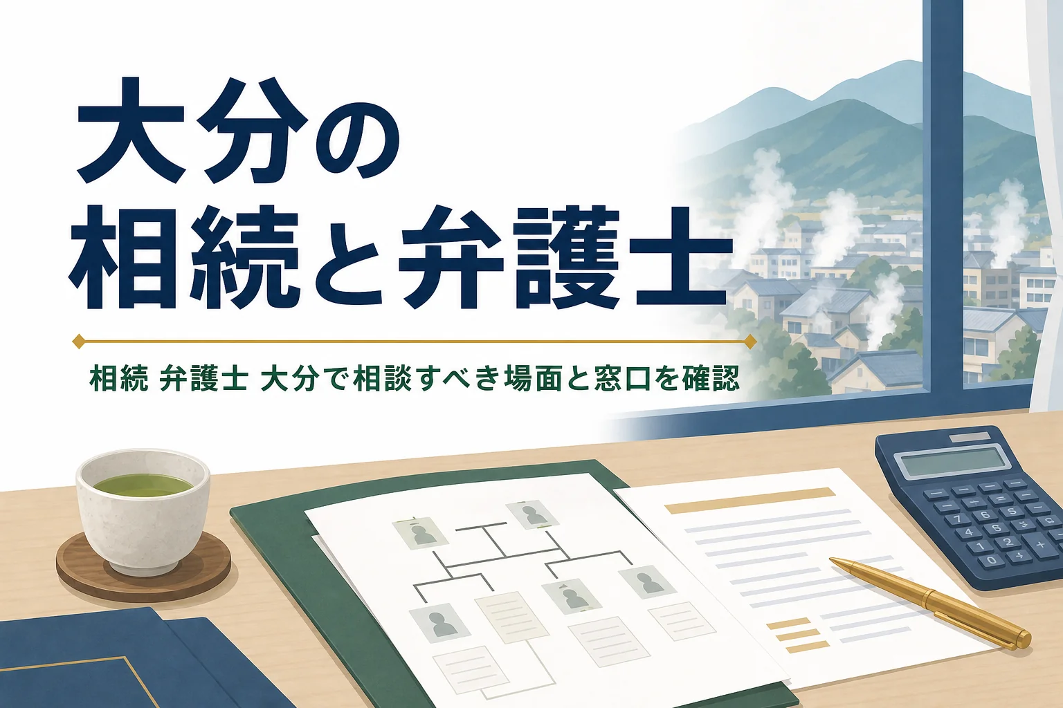 大分県で相続の手続き先と相談先を探す方向けの記事のアイキャッチ