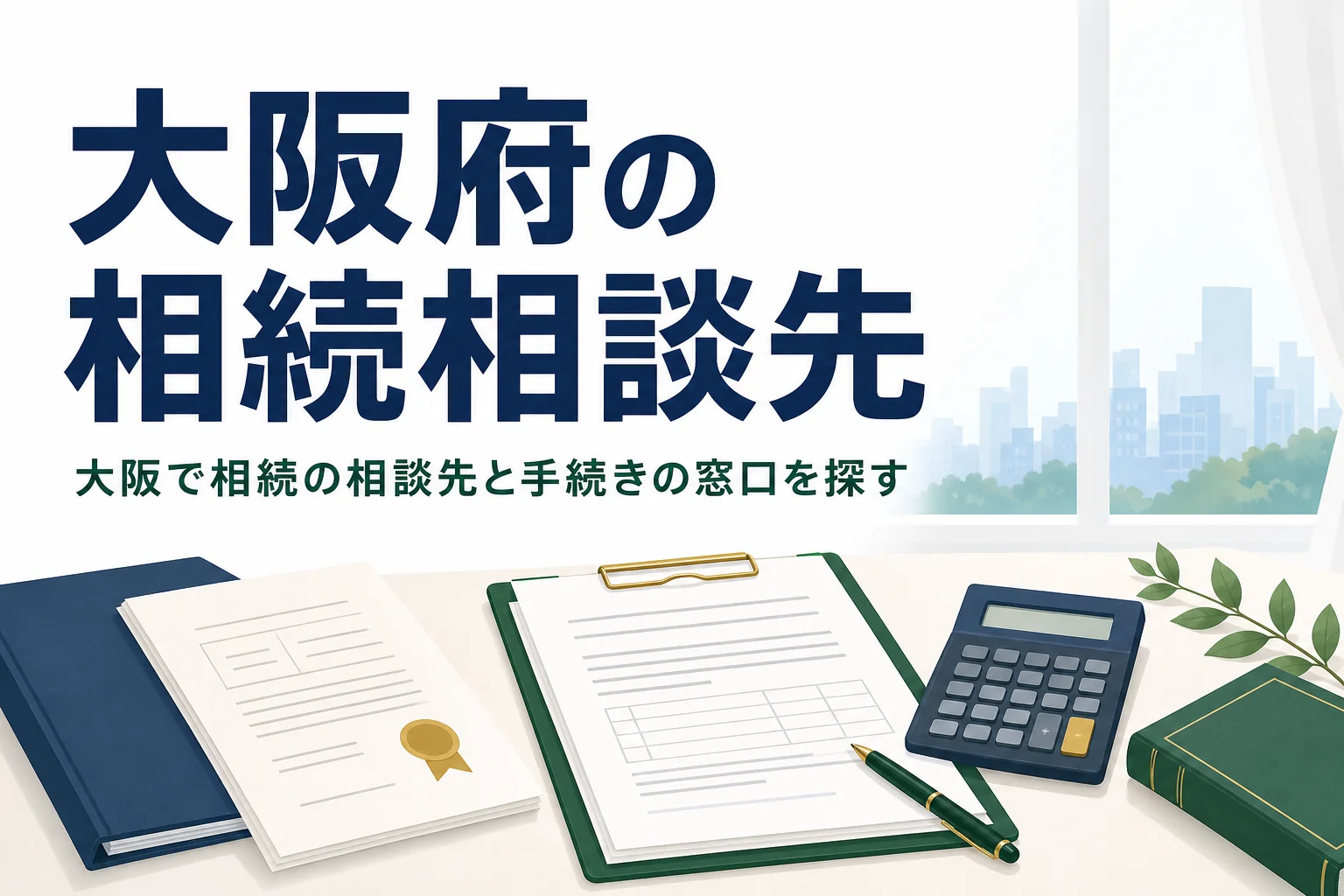 大阪府で相続の手続きをする窓口と相談先の選び方を解説する記事のアイキャッチ