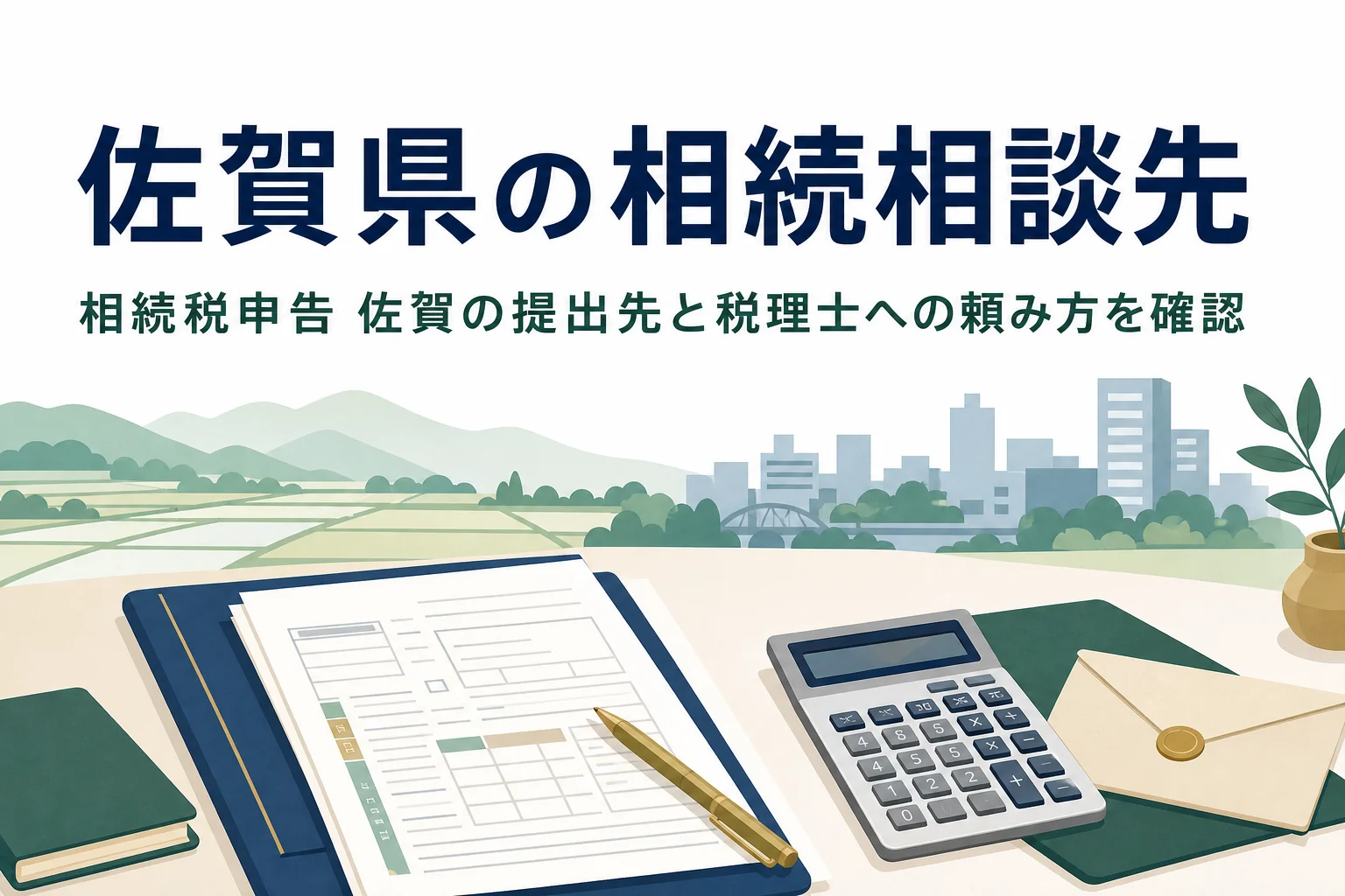 佐賀県で相続税の申告先と相談先を探す方向けの記事のアイキャッチ