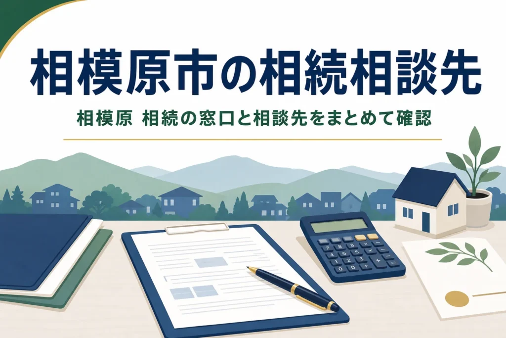 相模原市で相続の手続き窓口と相談先を探す方向けの記事のアイキャッチ