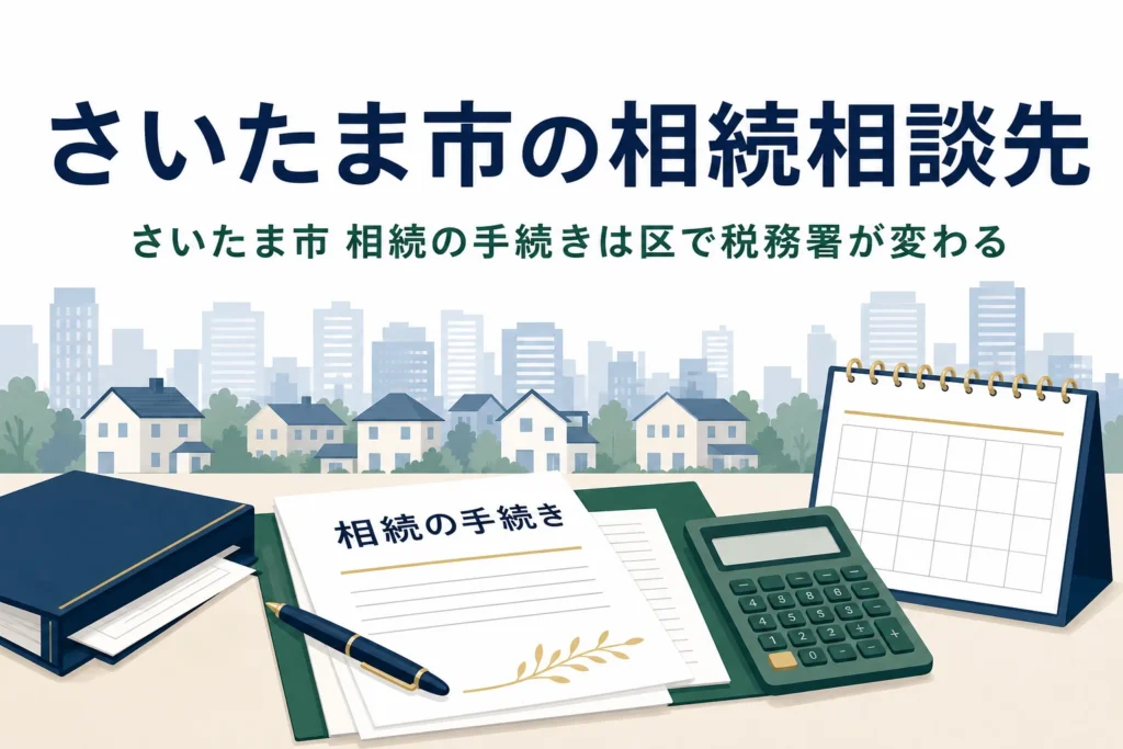 さいたま市で相続の相談先と手続きの窓口を探す方向けの記事のアイキャッチ