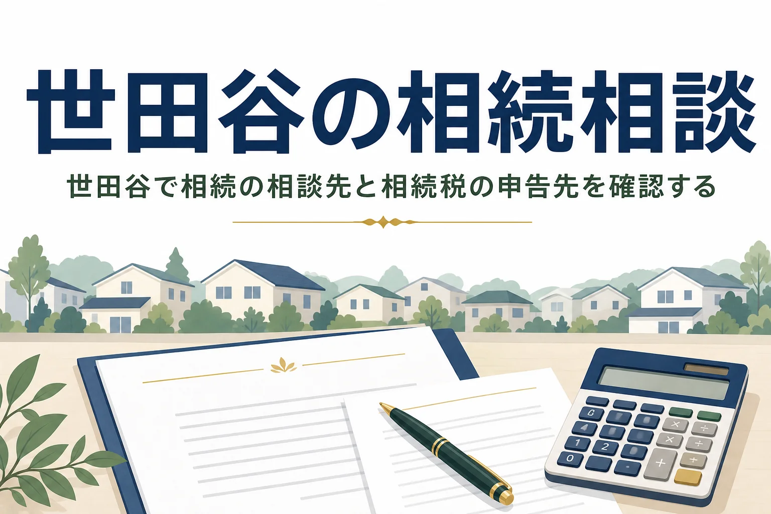 世田谷区で相続の相談先と相続税の申告先を解説する記事のアイキャッチ