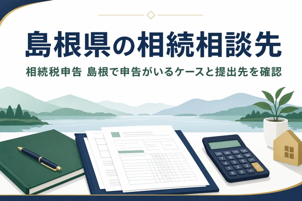 島根県で相続税の申告先と相談先を探す方向けの記事のアイキャッチ