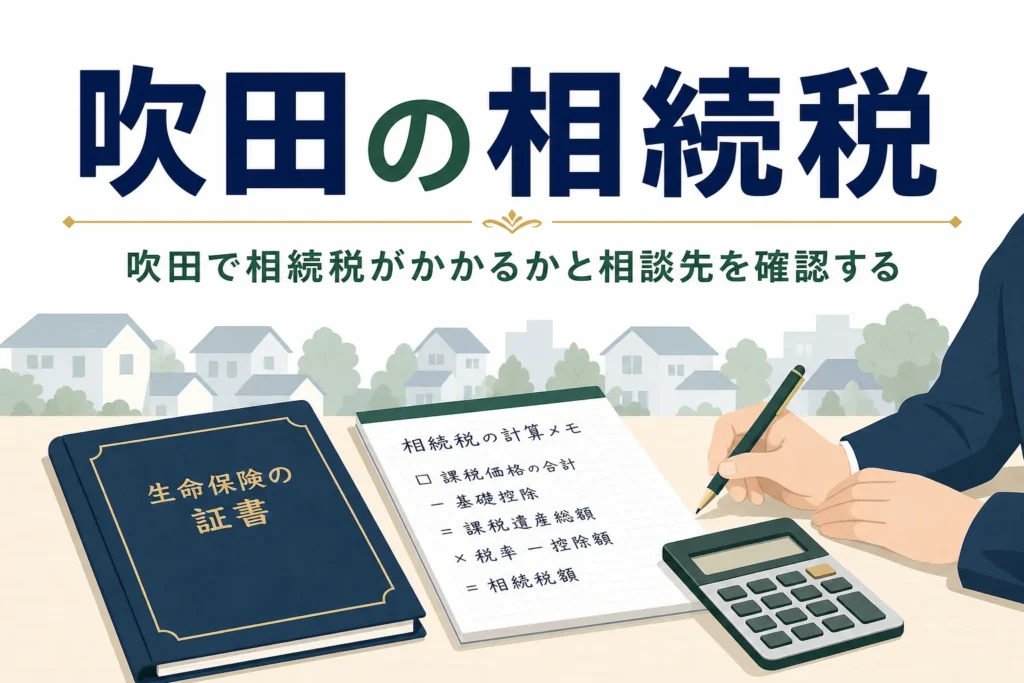 吹田市で相続の手続きをする窓口と相談先の選び方を解説する記事のアイキャッチ