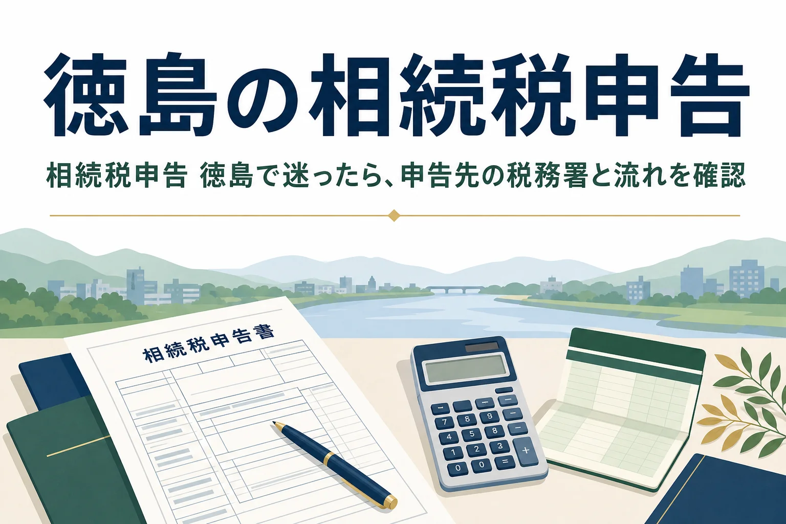 徳島県で相続税の申告先や相談先を探す方向けの記事のアイキャッチ