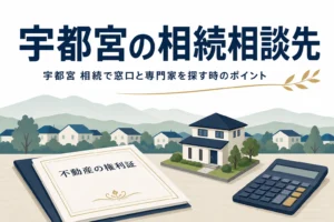 宇都宮市の相続の窓口と不動産を相続した時の注意点を解説する記事のアイキャッチ