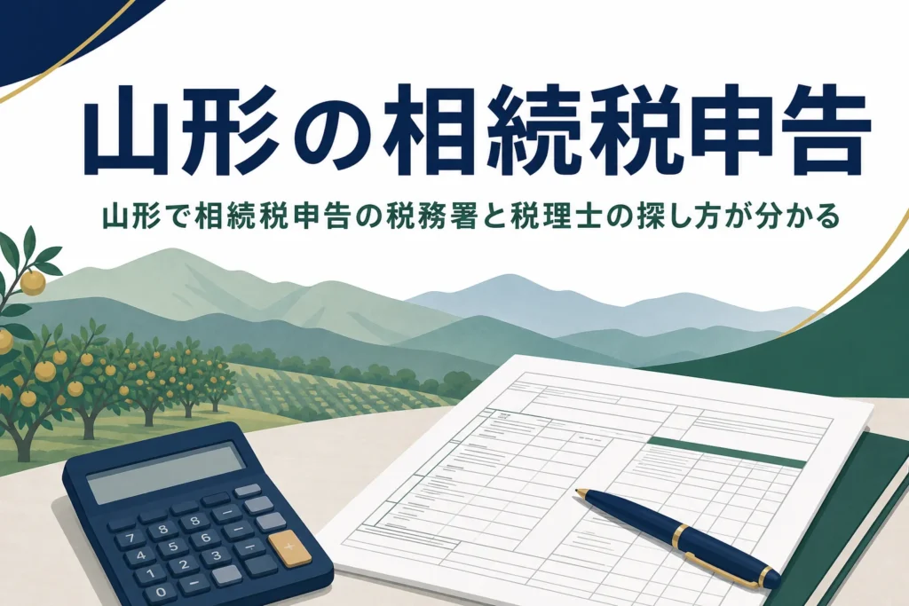 山形県で相続税申告の提出先と税理士の探し方を解説する記事のアイキャッチ