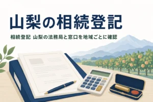 山梨県で相続登記の窓口と相続の相談先を探す方向けの記事のアイキャッチ