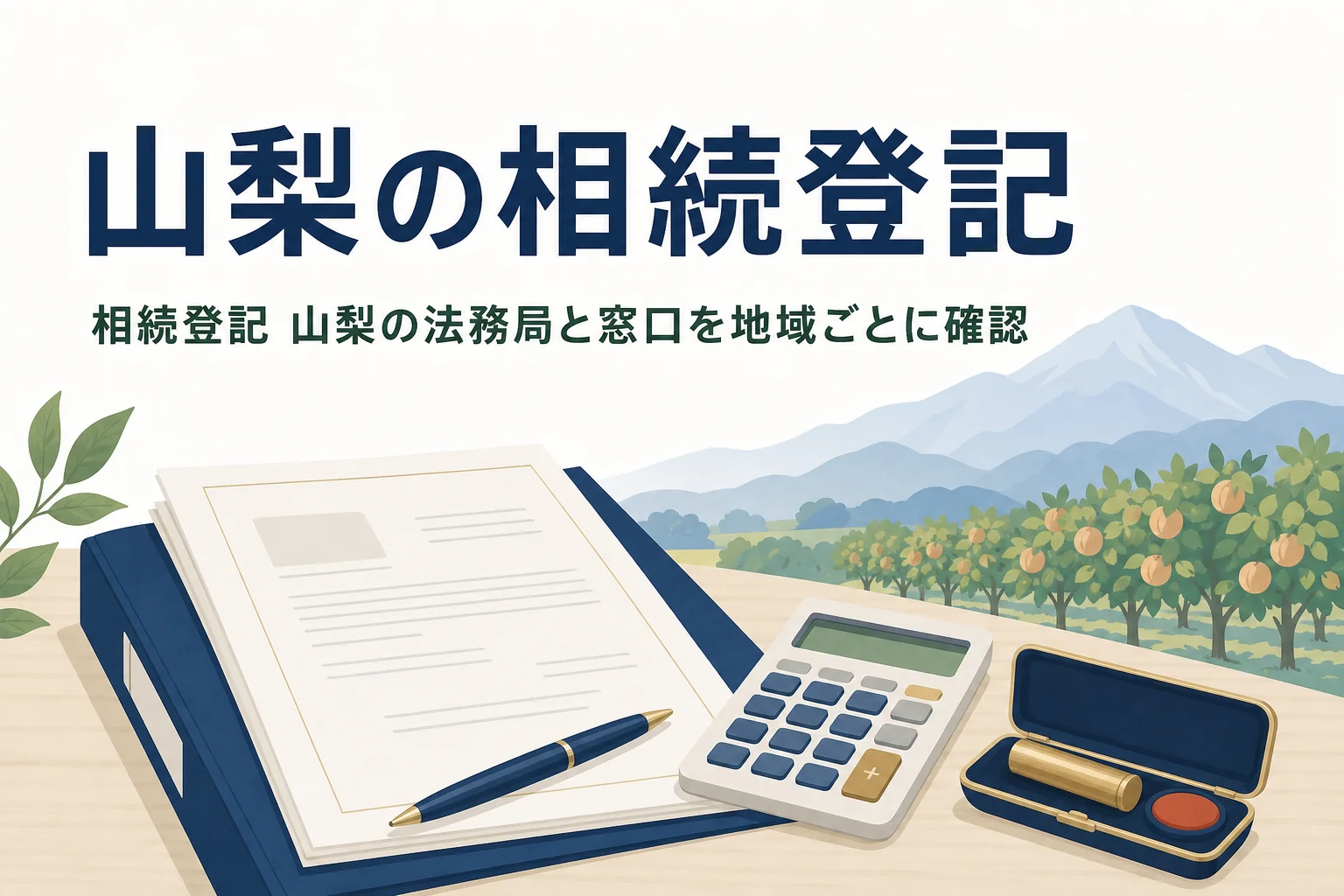 山梨県で相続登記の窓口と相続の相談先を探す方向けの記事のアイキャッチ