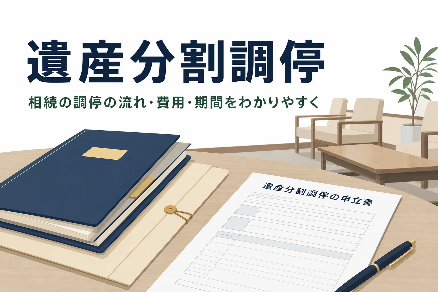 遺産分割調停の流れや費用、期間を解説する記事のアイキャッチ