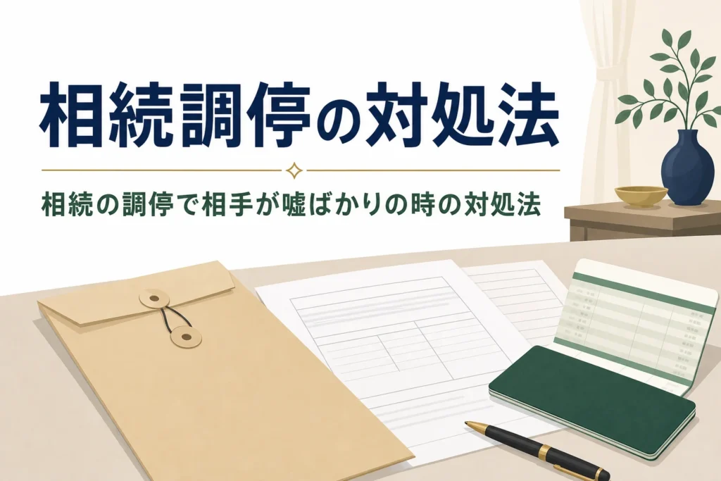 相続の調停を申し立てられた時の対処法を解説する記事のアイキャッチ