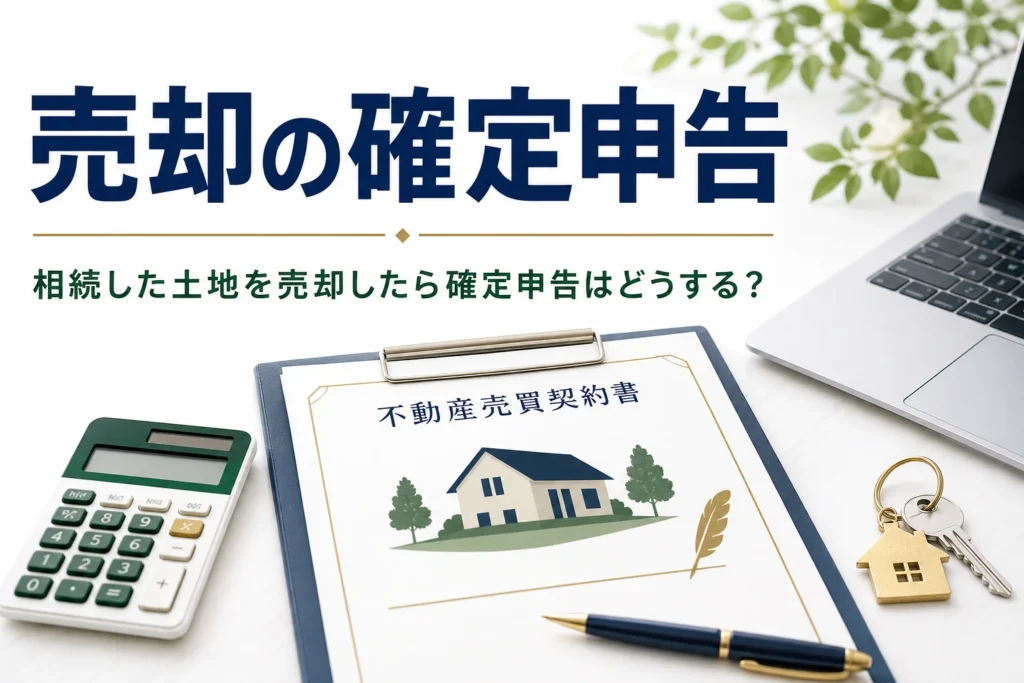 相続した土地や家を売却した時の確定申告の必要書類とやり方を解説する記事のアイキャッチ