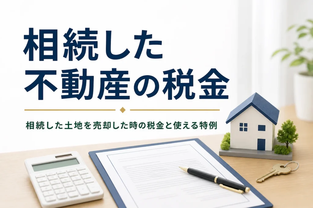 相続した不動産を売却した時の税金を解説する記事のアイキャッチ