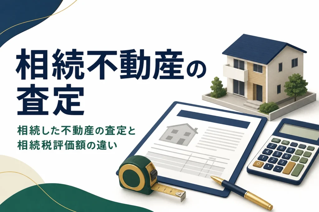 相続した不動産の査定と相続税評価額の違いを解説する記事のアイキャッチ