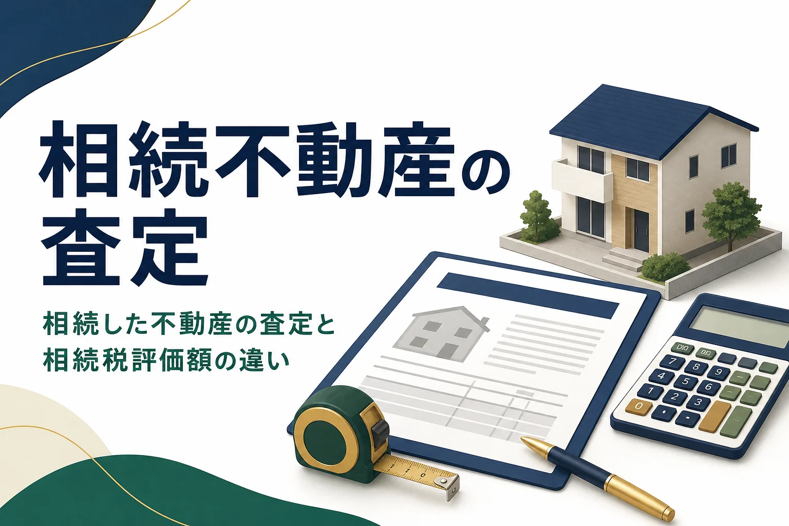 相続した不動産の査定と相続税評価額の違いを解説する記事のアイキャッチ
