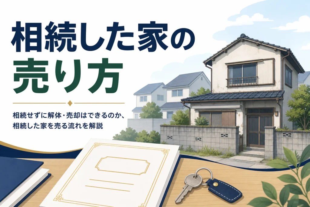 相続せずに解体や売却ができるのかを解説する記事のアイキャッチ