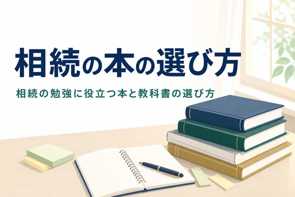 相続の勉強におすすめの本の選び方を解説する記事のアイキャッチ