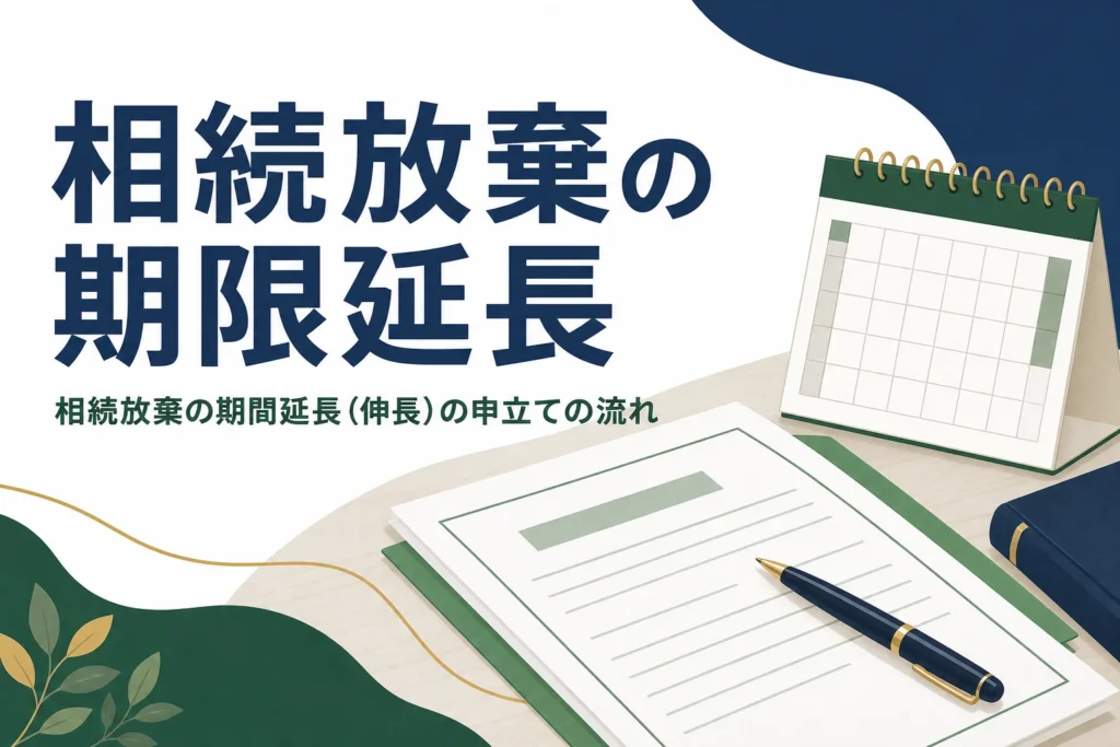 相続放棄の期間延長（伸長）の申立ての流れを解説する記事のアイキャッチ