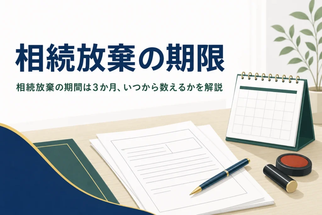 相続放棄の期限と3か月の数え方を解説する記事のアイキャッチ