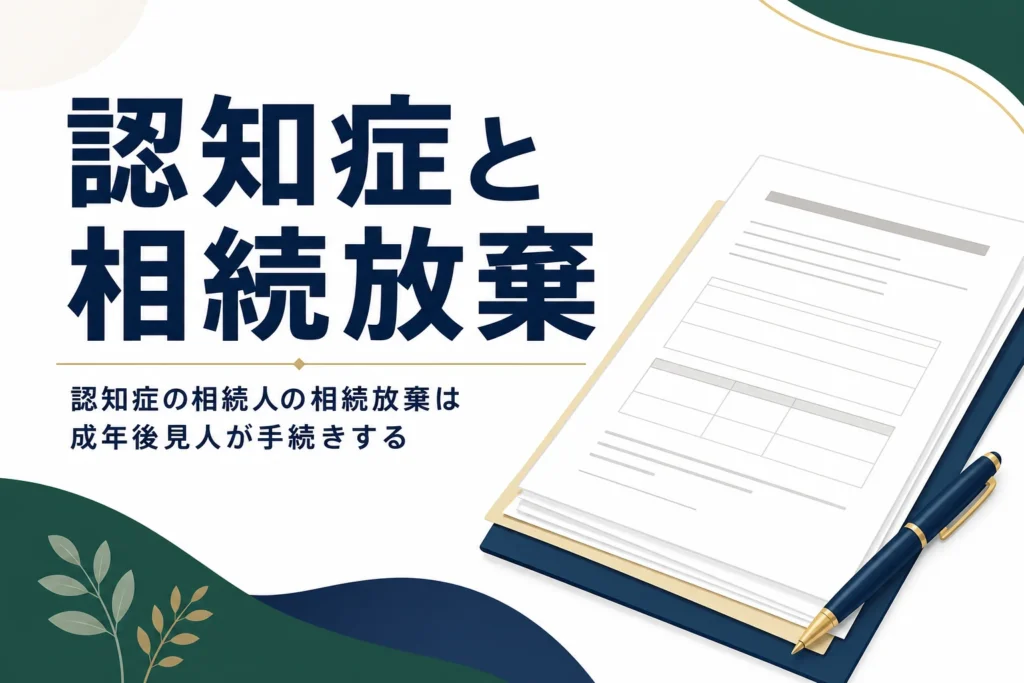 「認知症と相続放棄」を解説する記事のアイキャッチ