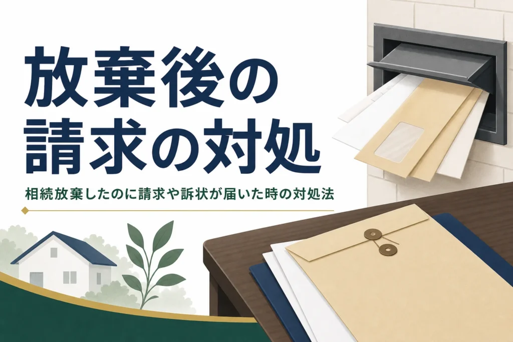 相続放棄したのに請求が来た時の対処法を解説する記事のアイキャッチ