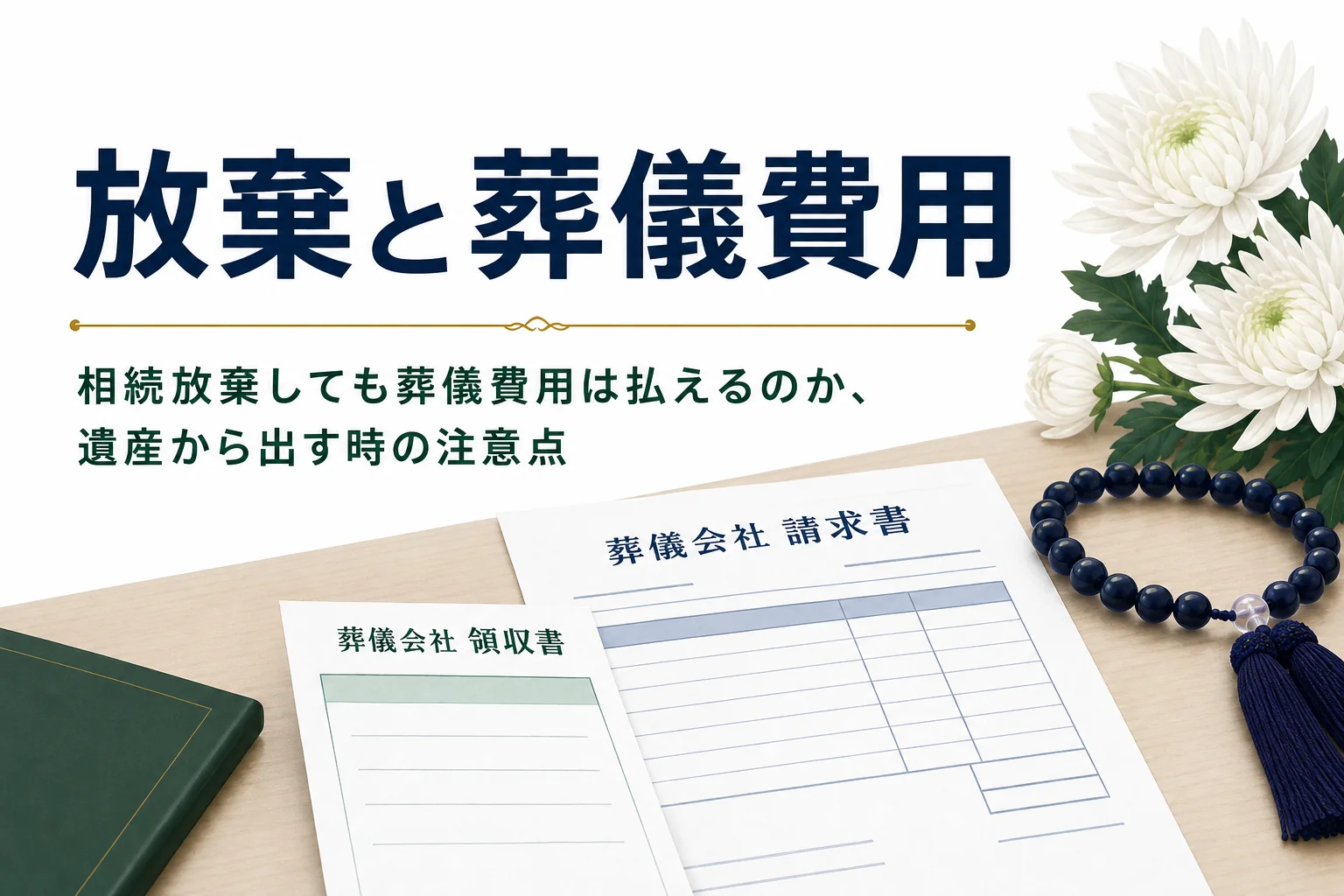 相続放棄しても葬儀費用を払えるかを解説する記事のアイキャッチ