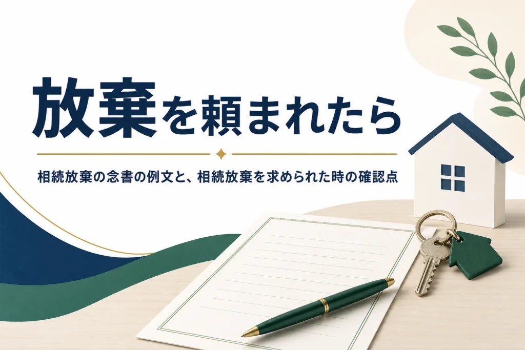 「放棄を頼まれたら」を解説する記事のアイキャッチ