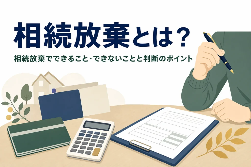 相続放棄の意味とできること・できないことを解説する記事のアイキャッチ