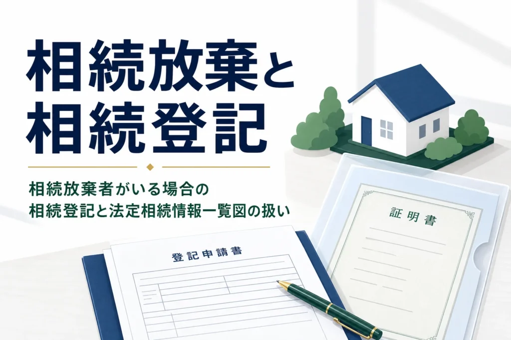 相続放棄者がいる場合の相続登記と法定相続情報一覧図を解説する記事のアイキャッチ
