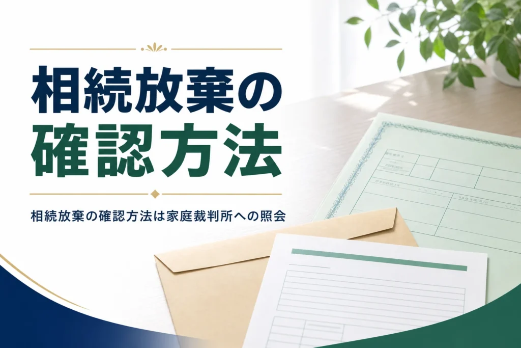 相続放棄したかを確認する照会の方法を解説する記事のアイキャッチ