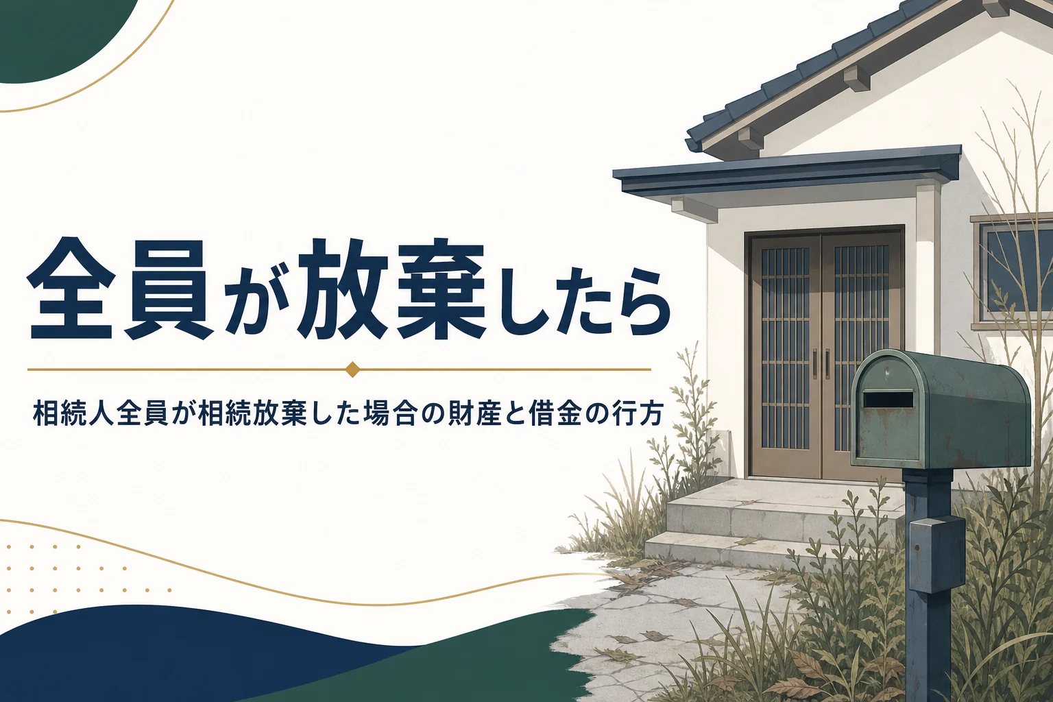相続人全員が相続放棄した場合を解説する記事のアイキャッチ