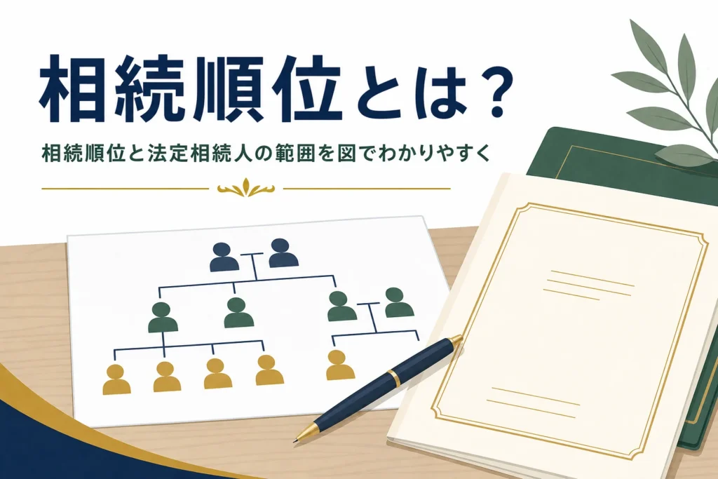 相続順位と法定相続人の範囲を解説する記事のアイキャッチ