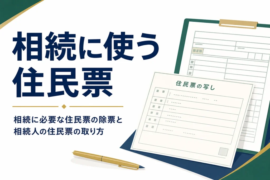 「相続に使う住民票」を解説する記事のアイキャッチ