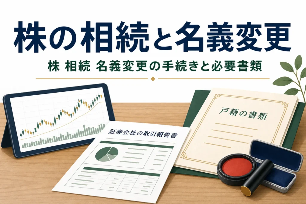 株式・投資信託を相続した時の名義変更の手続きを解説する記事のアイキャッチ