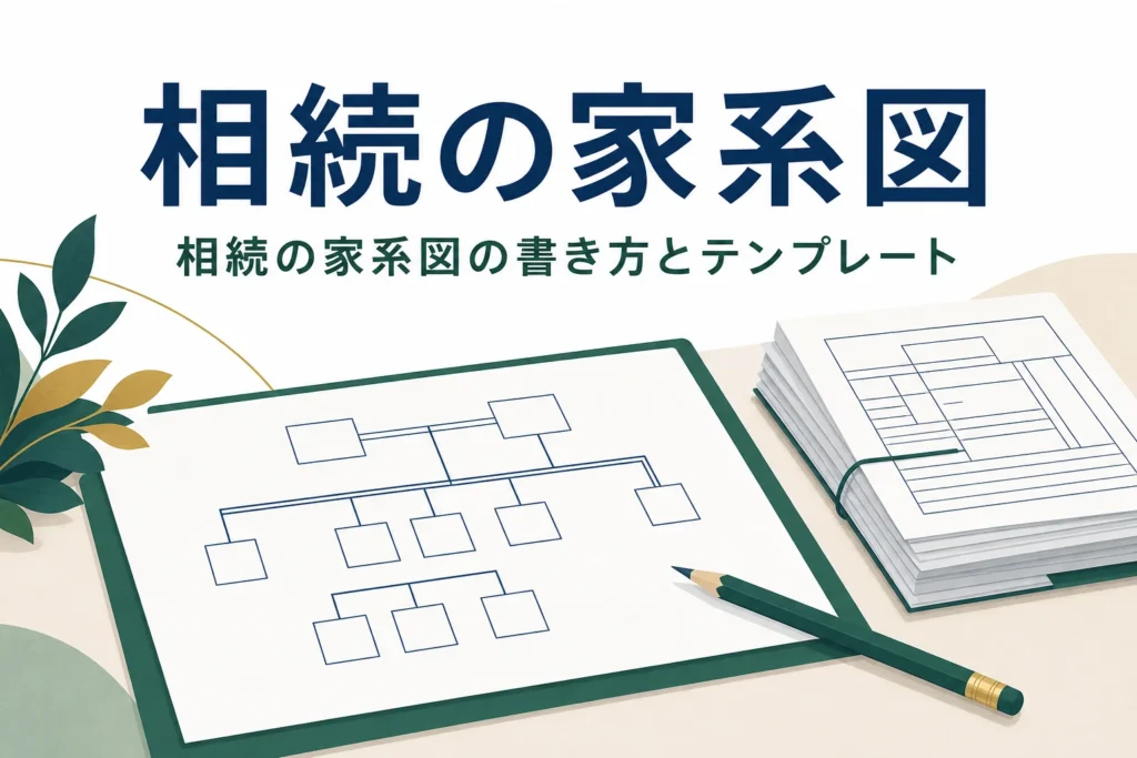 相続の家系図の書き方を解説する記事のアイキャッチ